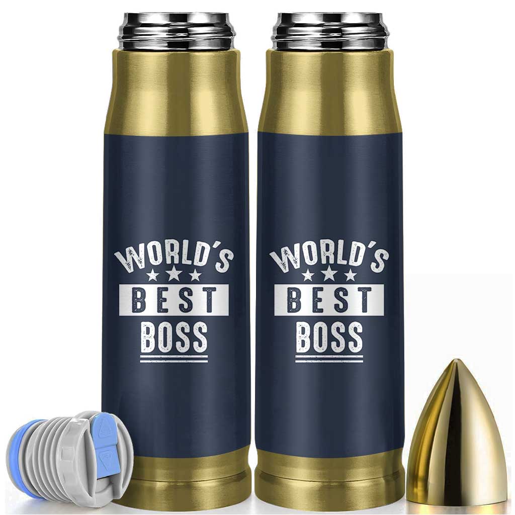 World's Best Boss Bullet Tumbler Gifts for Office Male Female Bosses Coworkers Leaders Managers