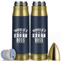 World's Best Boss Bullet Tumbler Gifts for Office Male Female Bosses Coworkers Leaders Managers