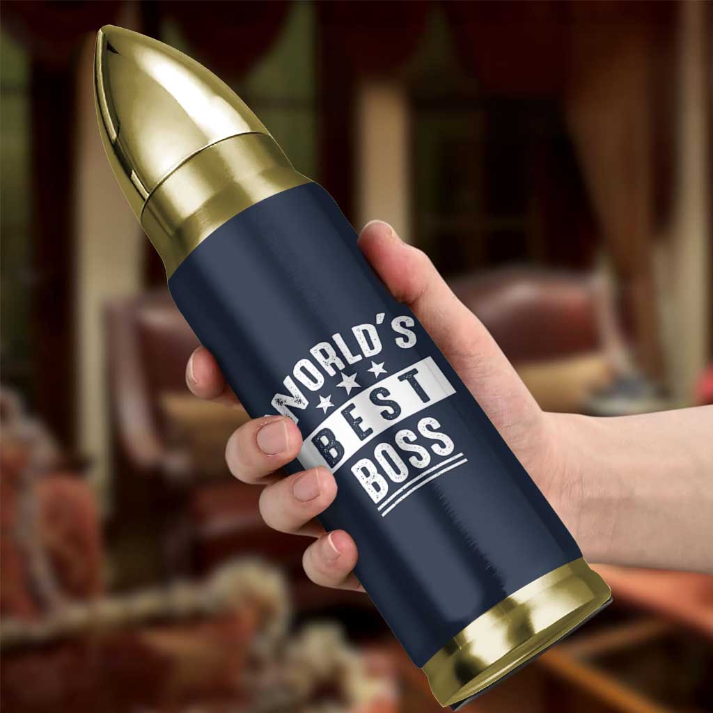 World's Best Boss Bullet Tumbler Gifts for Office Male Female Bosses Coworkers Leaders Managers