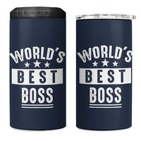 World's Best Boss 4 in 1 Can Cooler Tumbler Gifts for Office Male Female Bosses Coworkers Leaders Managers