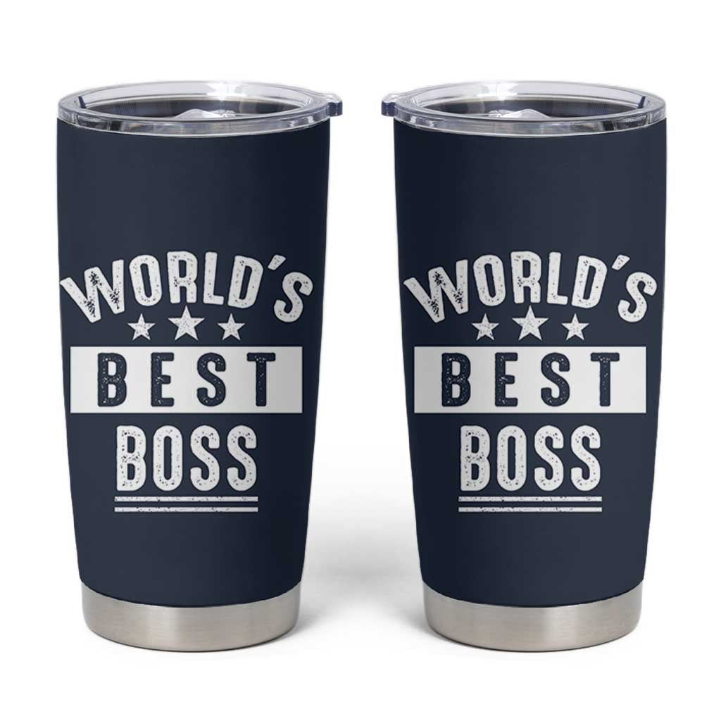 World's Best Boss Tumbler Cup Gifts for Office Male Female Bosses Coworkers Leaders Managers
