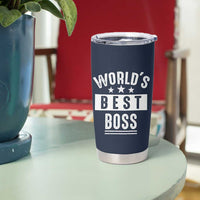 World's Best Boss Tumbler Cup Gifts for Office Male Female Bosses Coworkers Leaders Managers
