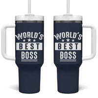 World's Best Boss Tumbler With Handle Gifts for Office Male Female Bosses Coworkers Leaders Managers
