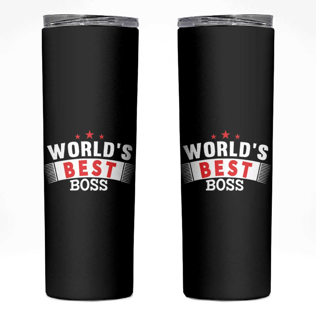 Worlds Best Boss Skinny Tumbler Gifts for Office Bosses Coworkers Leaders Managers