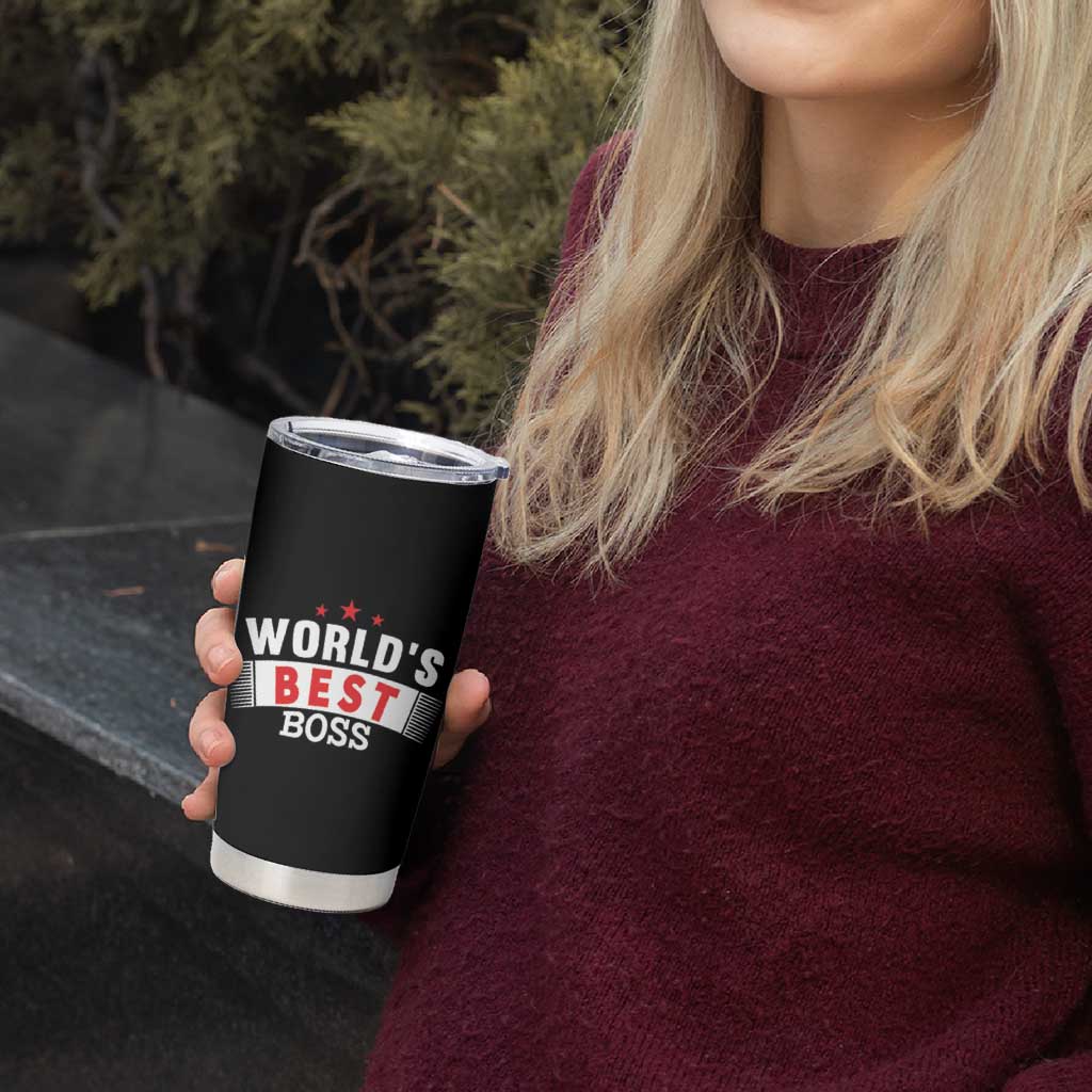 Worlds Best Boss Tumbler Cup Gifts for Office Bosses Coworkers Leaders Managers