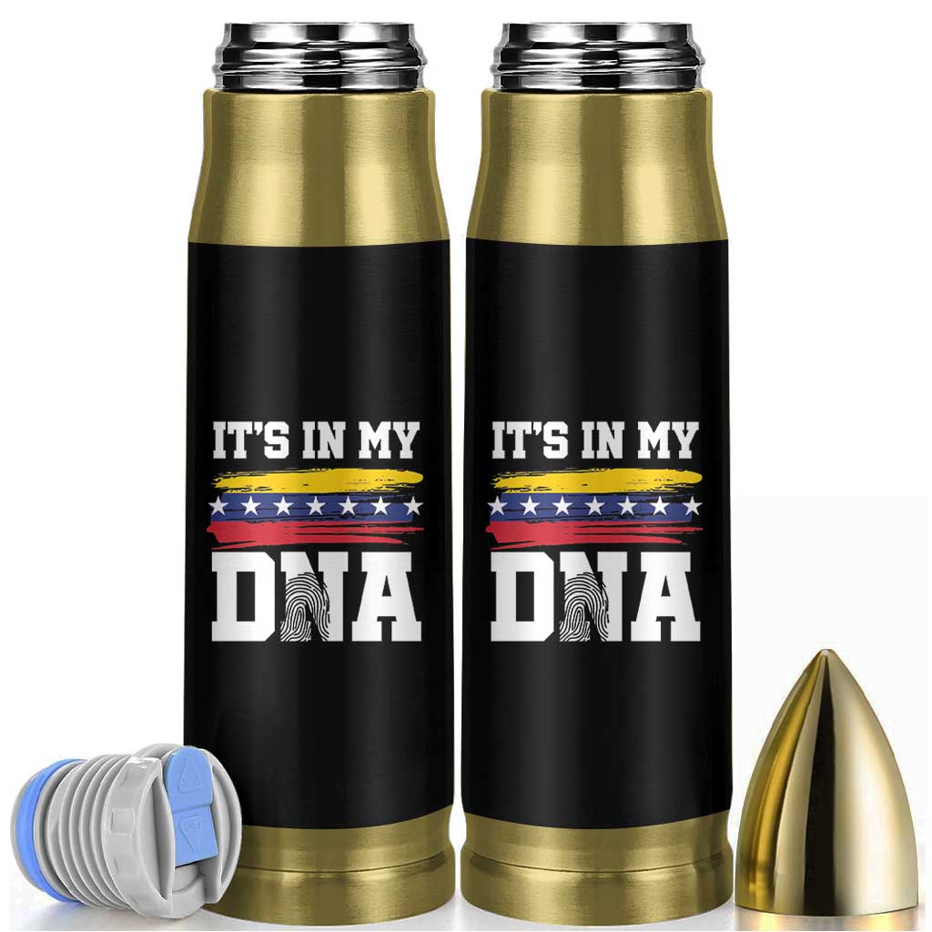 Venezuelan Blood Inside Me Bullet Tumbler Its In My DNA Venezuela Flag Heritage Pride