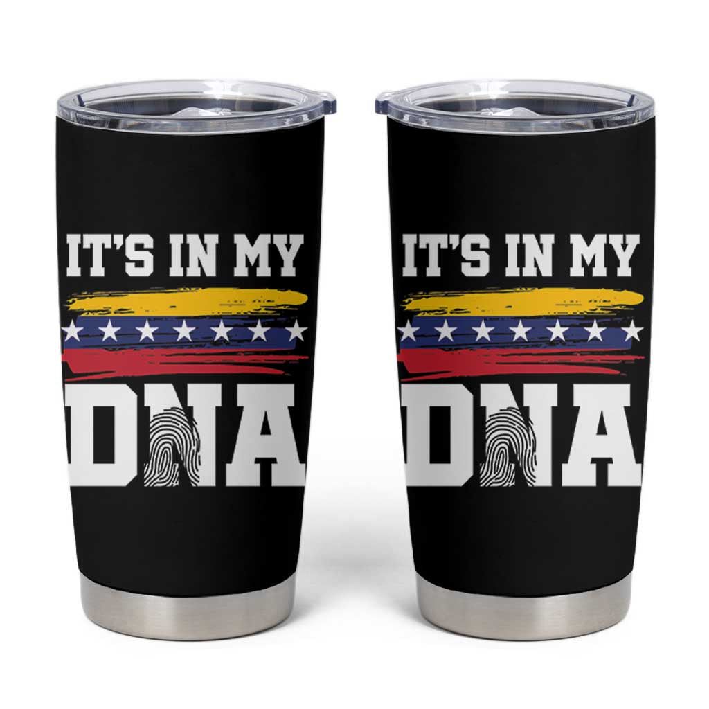 Venezuelan Blood Inside Me Tumbler Cup Its In My DNA Venezuela Flag Heritage Pride