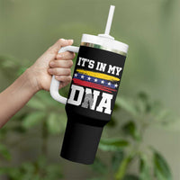 Venezuelan Blood Inside Me Tumbler With Handle Its In My DNA Venezuela Flag Heritage Pride