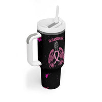 Breast Cancer Warrior Support Squad Tumbler With Handle In My Fighting Era Cancer Care Gifts for Woman Pink Ribbon - Wonder Print Shop