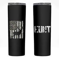 Deer American Flag Skinny Tumbler Whitetail Elk Buck Camo Hunting Hunter Dad