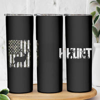 Deer American Flag Skinny Tumbler Whitetail Elk Buck Camo Hunting Hunter Dad