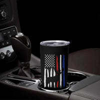 Hunting Gifts For Men Tumbler Cup Id Rather Be In The Woods Deer Hunting American Flag