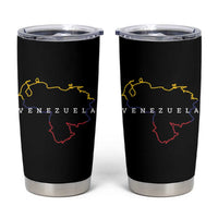 Venezuela Tumbler Cup Mapa De Venezuela Flag Minimalist Venezolanos Venezuelan Travel Mug - Wonder Print Shop