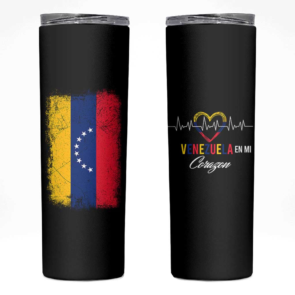 Venezuelan Pride Skinny Tumbler Venezuela Flag Heritage Venezuela En Mi Corazon