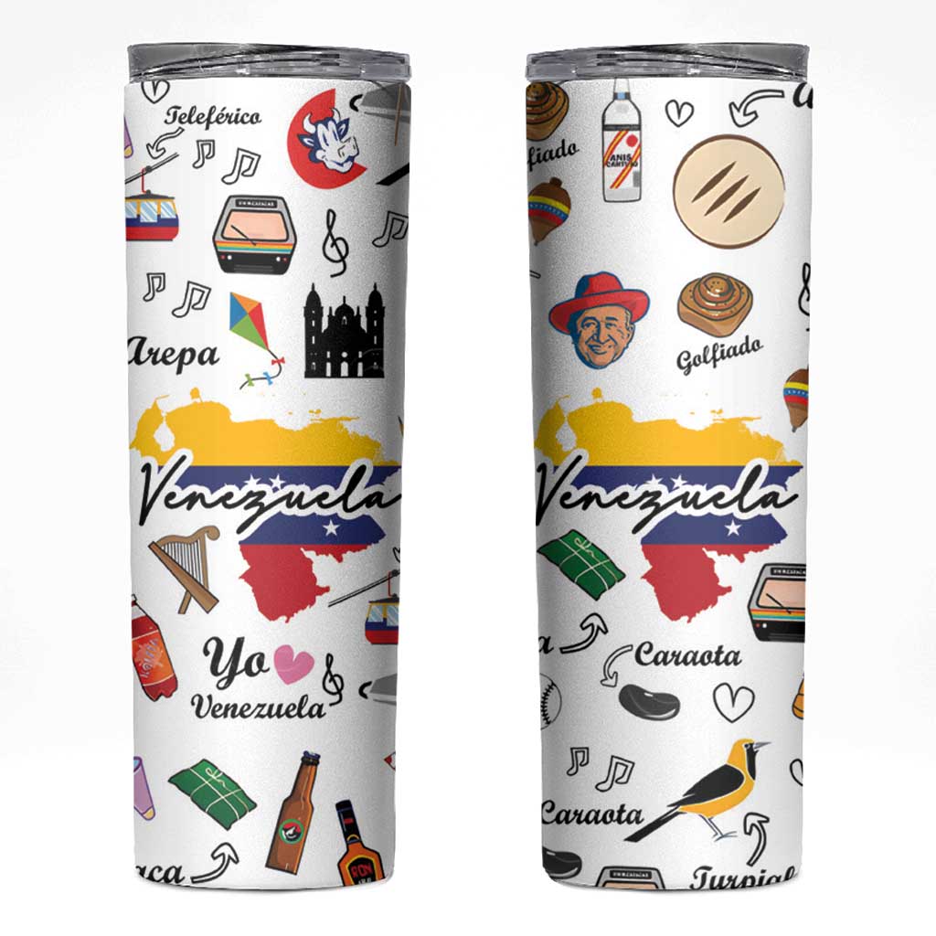 Venezuela Skinny Tumbler I Am a Proud Venezuelan Venezolanos Travel Mug - Wonder Print Shop