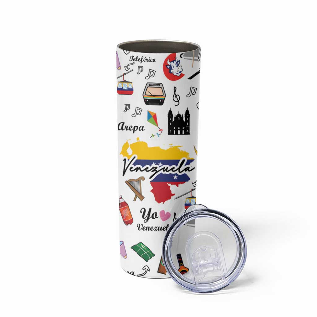 Venezuela Skinny Tumbler I Am a Proud Venezuelan Venezolanos Travel Mug - Wonder Print Shop