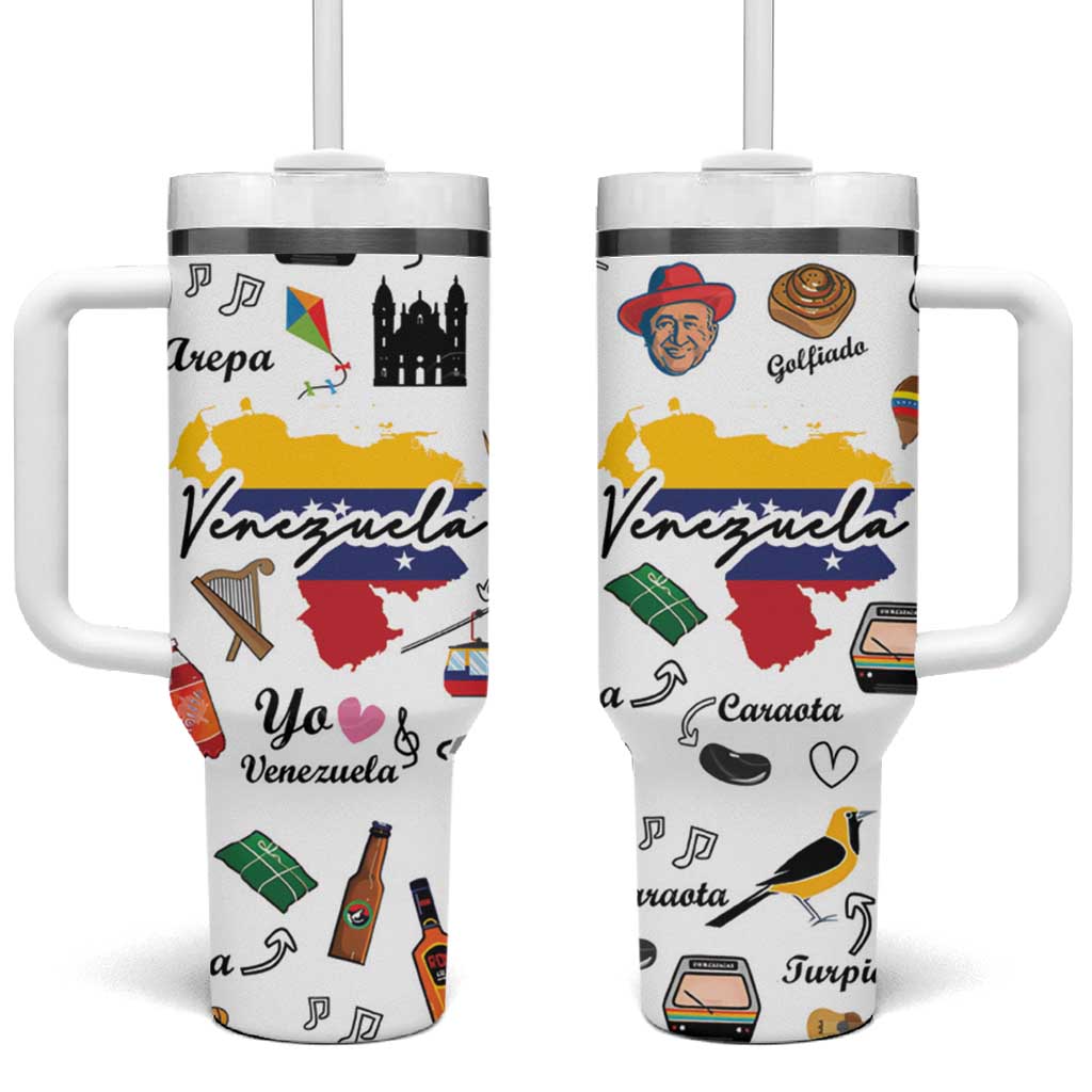 Venezuela Tumbler With Handle I Am a Proud Venezuelan Venezolanos Travel Mug - Wonder Print Shop