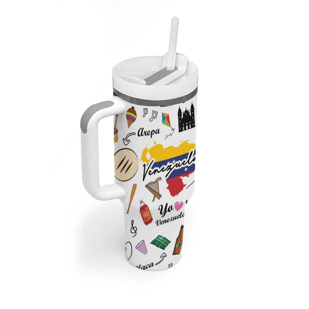 Venezuela Tumbler With Handle I Am a Proud Venezuelan Venezolanos Travel Mug - Wonder Print Shop