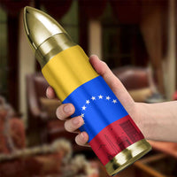 Venezuelan Girl Bullet Tumbler Messy Bun Venezuela Flag Heritage Venezuelan Women Girls