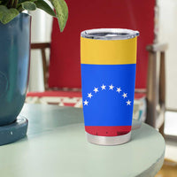 Venezuelan Girl Tumbler Cup Messy Bun Venezuela Flag Heritage Venezuelan Women Girls