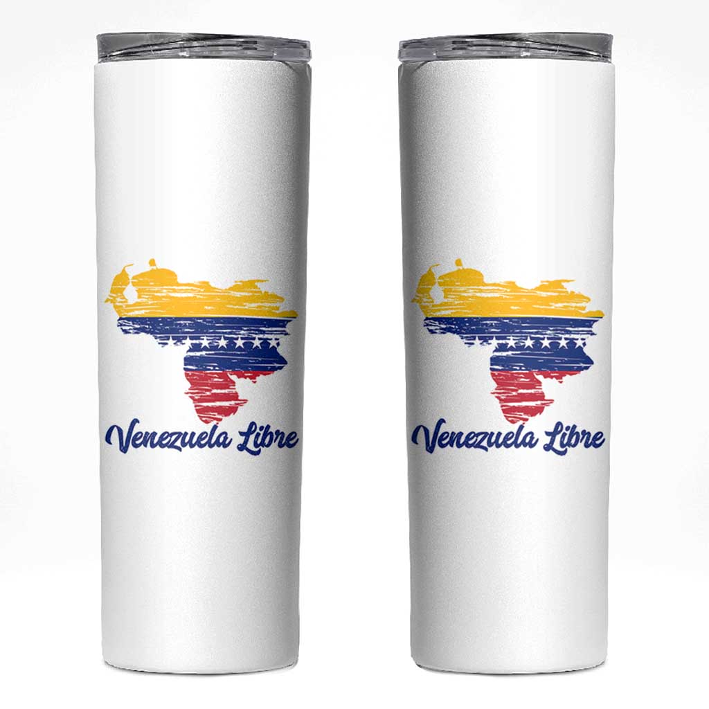 Venezuela Libre Skinny Tumbler Venezuelan Flag