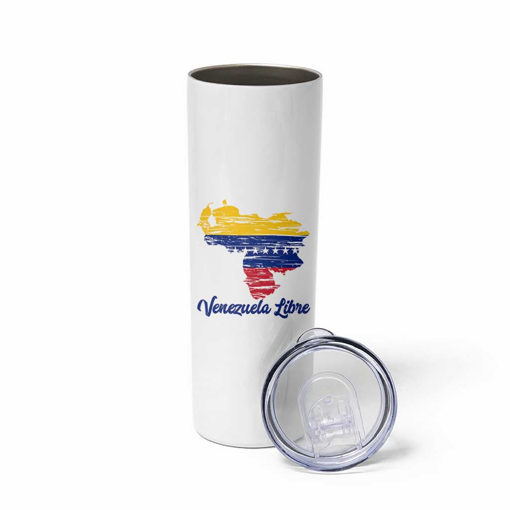 Venezuela Libre Skinny Tumbler Venezuelan Flag