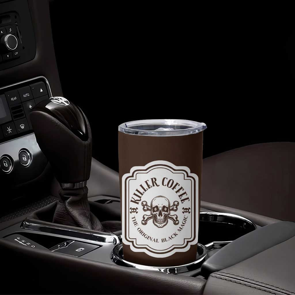 Skull Coffee Lovers Gift Tumbler Cup Halloween Skeleton Killer - Wonder Print Shop