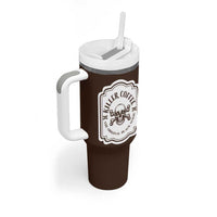 Skull Coffee Lovers Gift Tumbler With Handle Halloween Skeleton Killer - Wonder Print Shop
