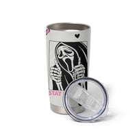 Funny Halloween Grim Reaper Tumbler Cup Stay Positive Inspirational Quotes - Wonder Print Shop