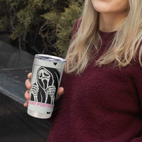 Funny Halloween Grim Reaper Tumbler Cup Stay Positive Inspirational Quotes - Wonder Print Shop