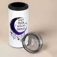 Witchy Celestial 4 in 1 Can Cooler Tumbler Don't Fu*k with my Energy Witchcraft Moon - Wonder Print Shop