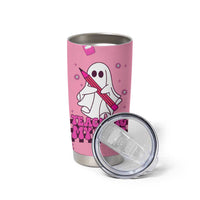 Personalized Halloween Teacher Gift Tumbler Cup Custom Name Funny Ghost Teaching My Boos - Wonder Print Shop