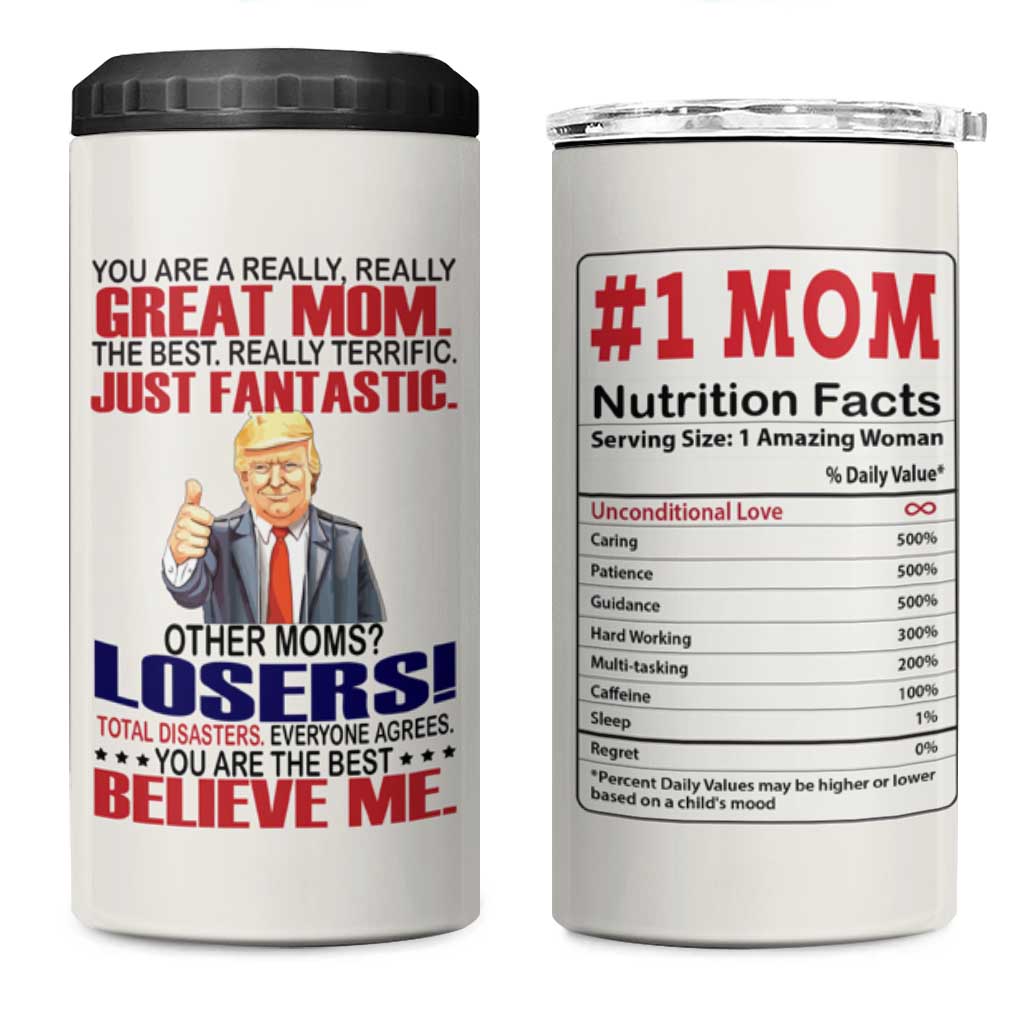 Mom Gifts 4 in 1 Can Cooler Tumbler Christmas Mother Birthday Gift from Daughter Son
