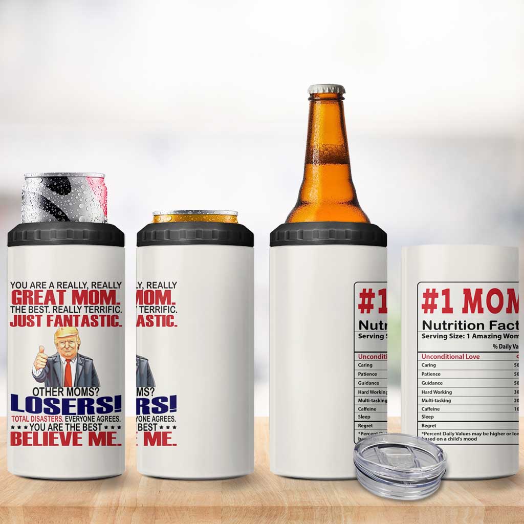 Mom Gifts 4 in 1 Can Cooler Tumbler Christmas Mother Birthday Gift from Daughter Son