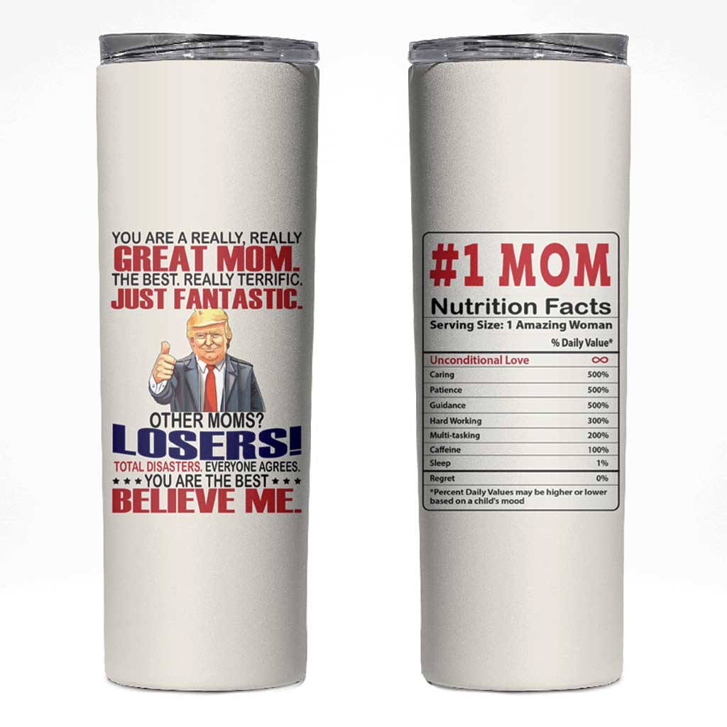 Mom Gifts Skinny Tumbler Christmas Mother Birthday Gift from Daughter Son
