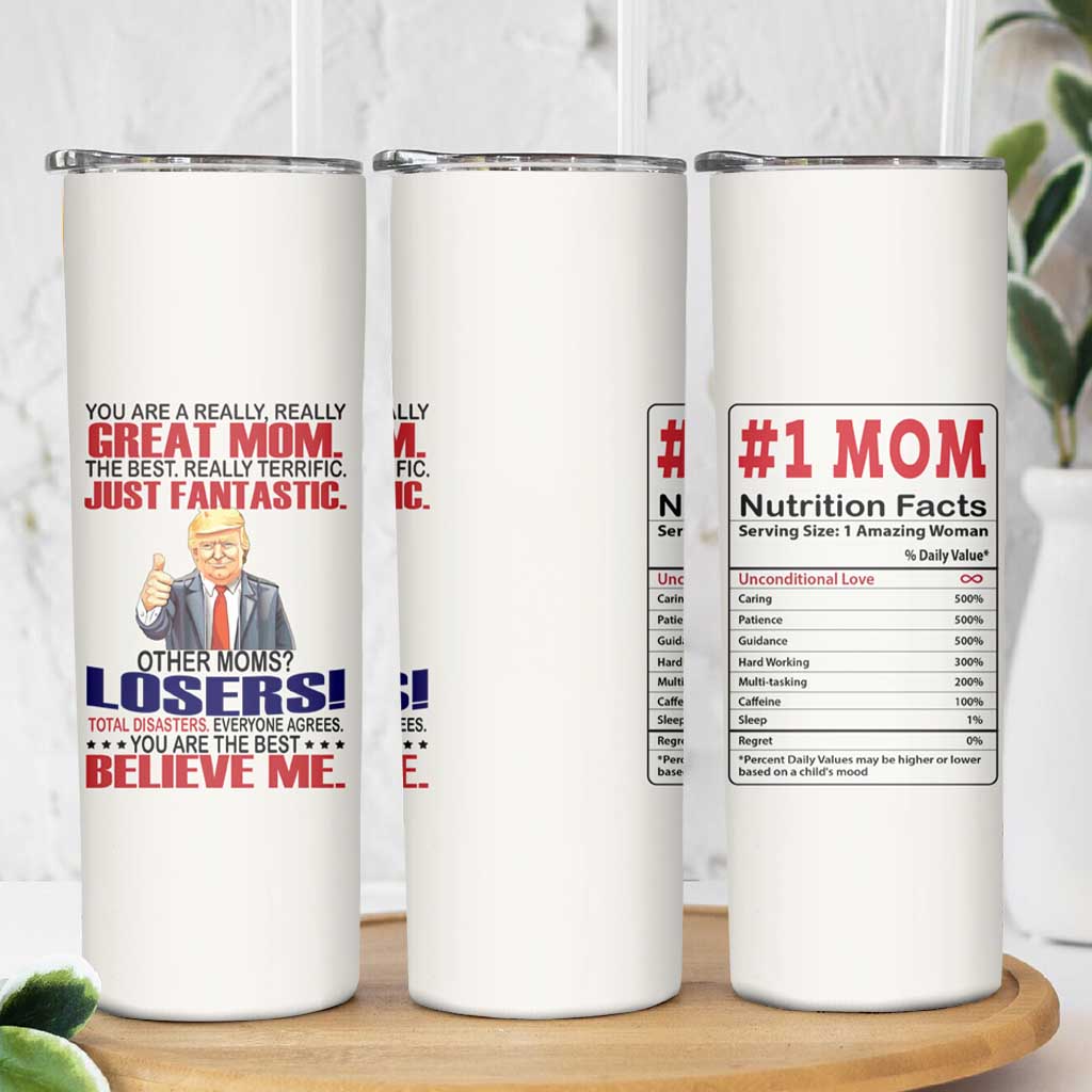Mom Gifts Skinny Tumbler Christmas Mother Birthday Gift from Daughter Son