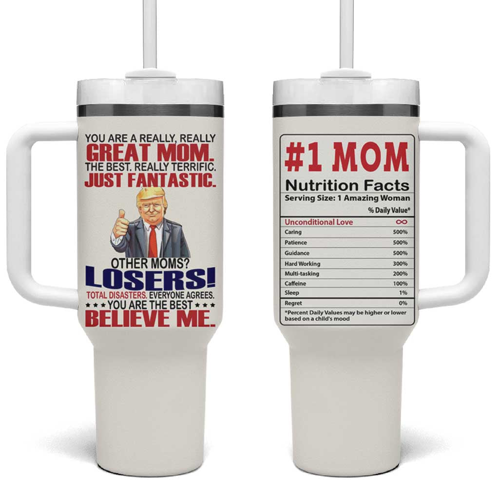 Mom Gifts Tumbler With Handle Christmas Mother Birthday Gift from Daughter Son