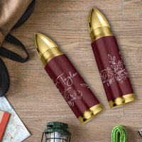 Personalized Wildflower Floral Bullet Tumbler Custom Name Mothers Day Gift From Daughter Son