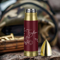 Personalized Wildflower Floral Bullet Tumbler Custom Name Mothers Day Gift From Daughter Son