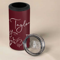 Personalized Wildflower Floral 4 in 1 Can Cooler Tumbler Custom Name Mothers Day Gift From Daughter Son
