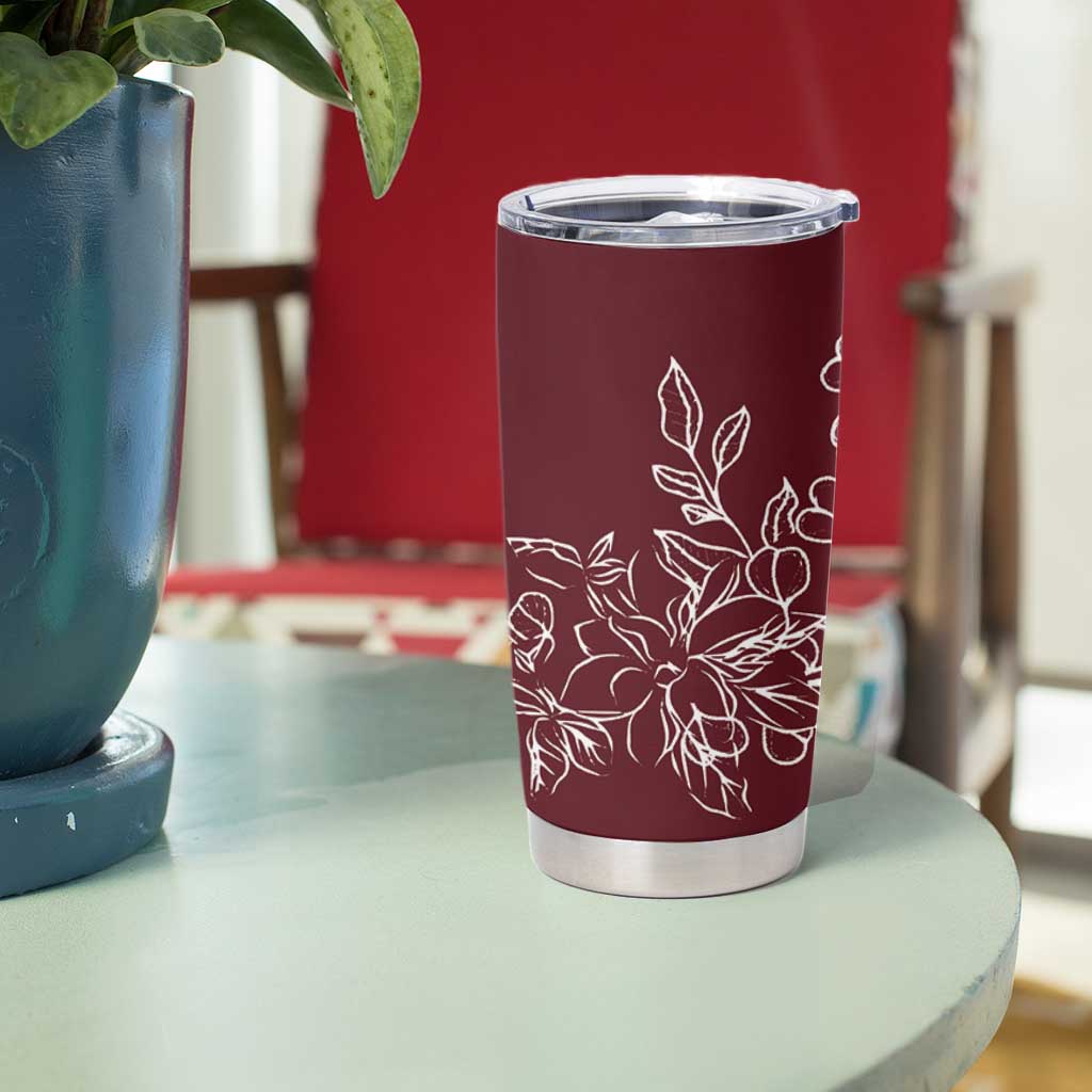 Personalized Wildflower Floral Tumbler Cup Custom Name Mothers Day Gift From Daughter Son