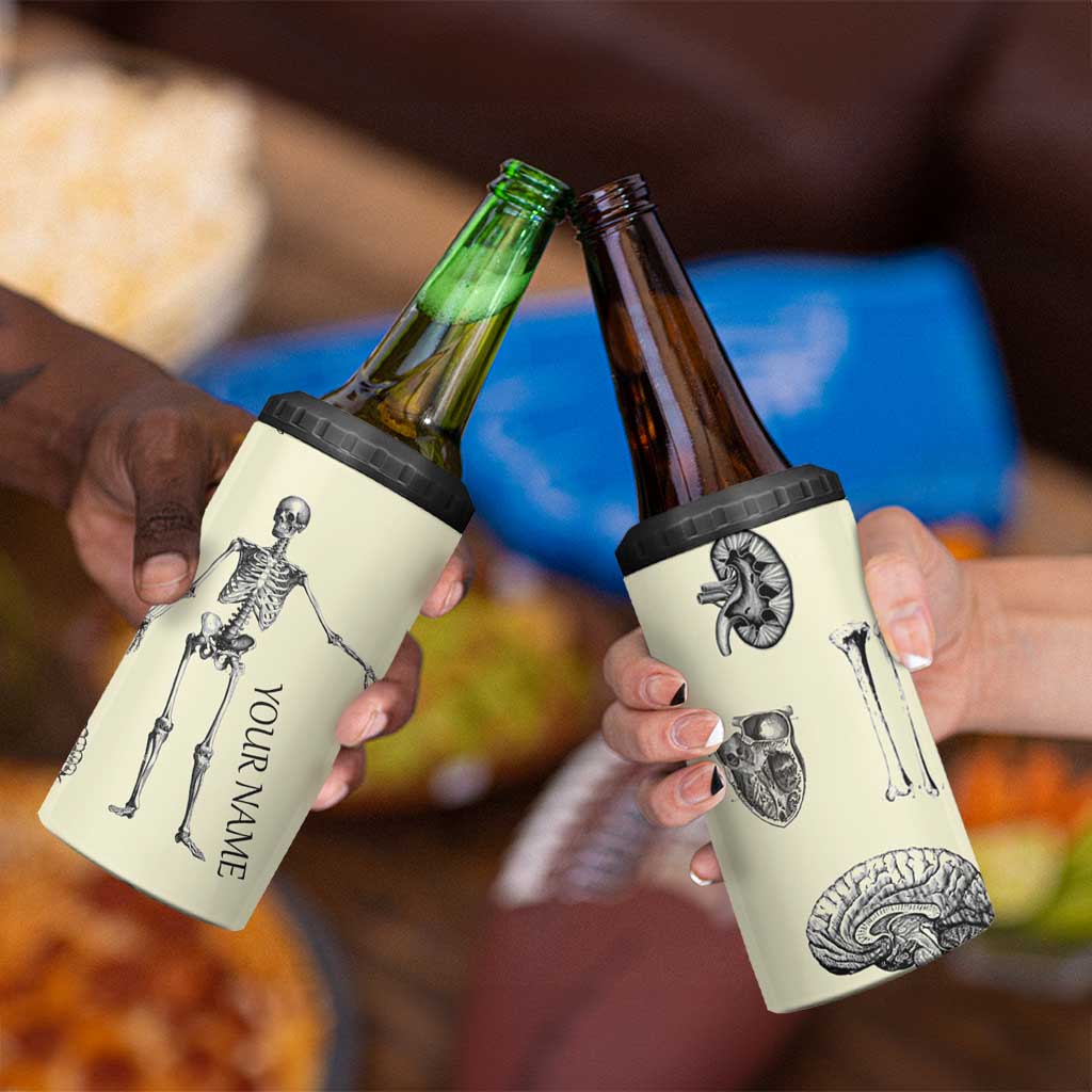 Personalized Xray Tech 4 in 1 Can Cooler Tumbler Custom Name Halloween Iced Coffee Gift For Xray Student Radiologist Radiology Work - Wonder Print Shop