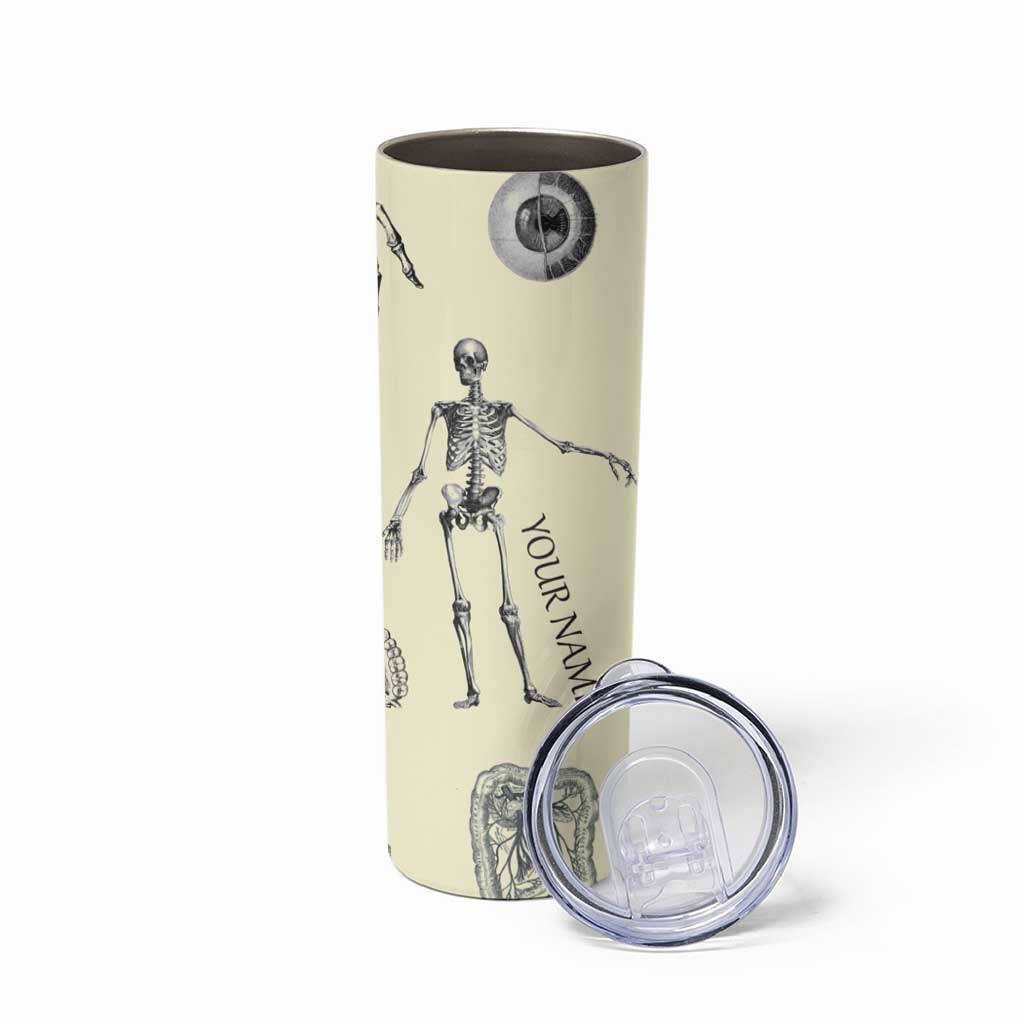 Personalized Xray Tech Skinny Tumbler Custom Name Halloween Iced Coffee Gift For Xray Student Radiologist Radiology Work - Wonder Print Shop