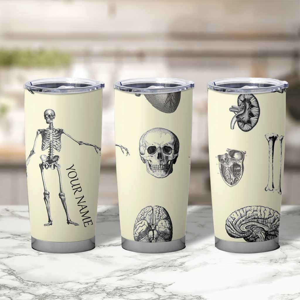 Personalized Xray Tech Tumbler Cup Custom Name Halloween Iced Coffee Gift For Xray Student Radiologist Radiology Work - Wonder Print Shop