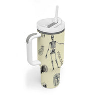 Personalized Xray Tech Tumbler With Handle Custom Name Halloween Iced Coffee Gift For Xray Student Radiologist Radiology Work - Wonder Print Shop