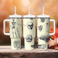 Personalized Xray Tech Tumbler With Handle Custom Name Halloween Iced Coffee Gift For Xray Student Radiologist Radiology Work - Wonder Print Shop