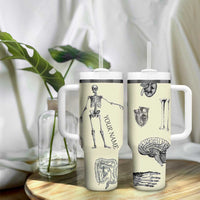 Personalized Xray Tech Tumbler With Handle Custom Name Halloween Iced Coffee Gift For Xray Student Radiologist Radiology Work - Wonder Print Shop