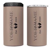 Personalized New Dad 4 in 1 Can Cooler Tumbler Est 2024 Pregnancy Reveal First Time Dad Gift - Wonder Print Shop