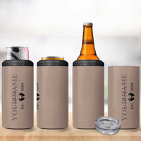 Personalized New Dad 4 in 1 Can Cooler Tumbler Est 2024 Pregnancy Reveal First Time Dad Gift - Wonder Print Shop