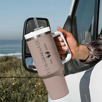 Personalized New Dad Tumbler With Handle Est 2024 Pregnancy Reveal First Time Dad Gift - Wonder Print Shop